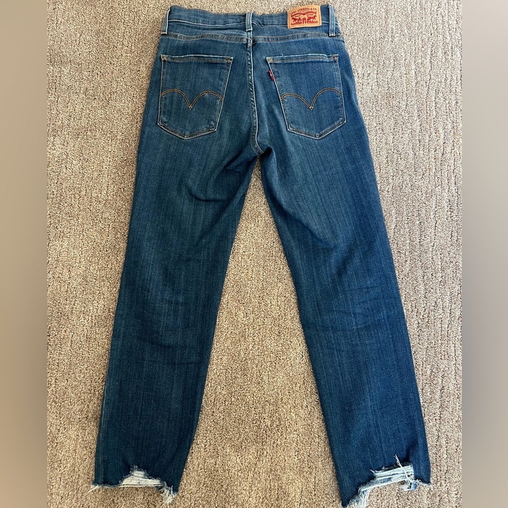 Levi’s High Rise Straight Crop Jeans